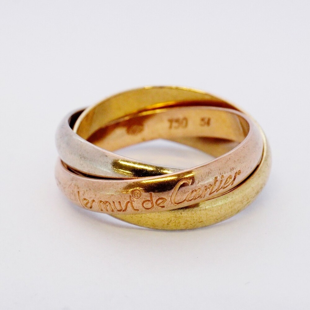 CARTIER 18k Gold Trinity Ring #54 - Picture 6 of 8